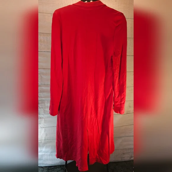 Ripley Rader Coral Smoking Jacket Open Front Cardigan Small - Picture 2 of 5